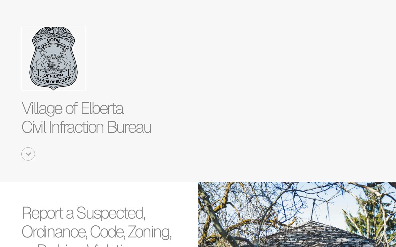 399 Code Village of Elberta | Civil Infraction Bureau | 231-399-CODE